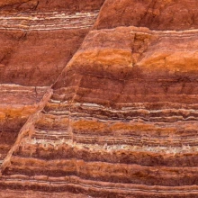 close up of faults in rocks