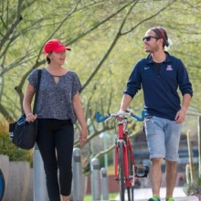 Students on campus